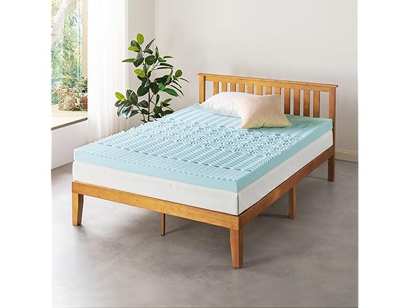 Mellow 4 Inch 5-Zone Memory Foam Mattress Topper