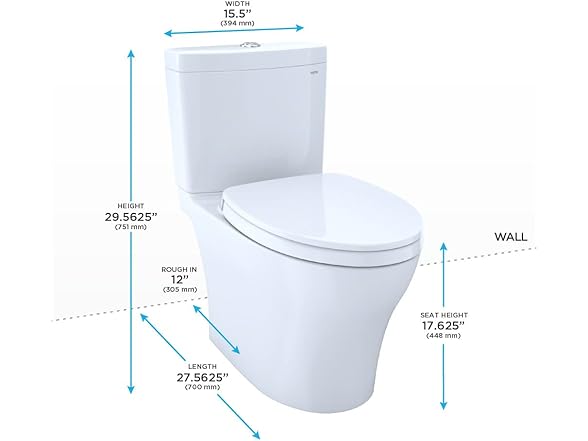 TOTO® Aquia® IV Two-Piece Elongated Toilet