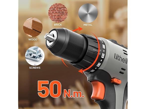 Litheli 20V Cordless Drill Driver Set