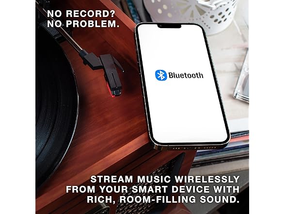 Victrola The Quincy 6-in-1 Bluetooth Record Player