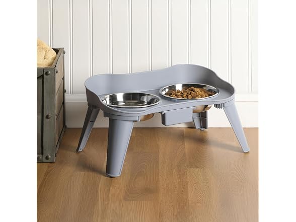 Gibson Home Wags N’ Whiskers 3 Pc Elevated Pet Bowl Set