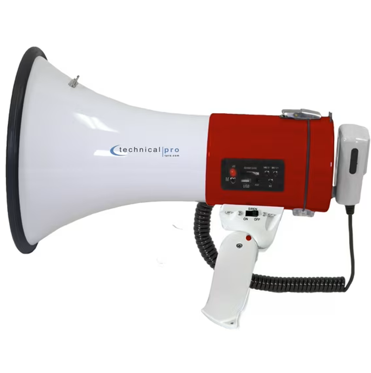 40W Megaphone with Handheld Mic & Siren - Gallery 6