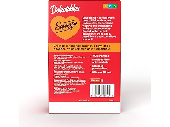 2PK Delectables Squeeze Up Variety Pack