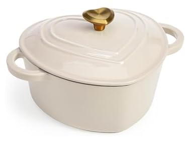 $19.99, Was $49.99, 60% Off! Paris Hilton Cast Iron Dutch Oven Cream dealfomo