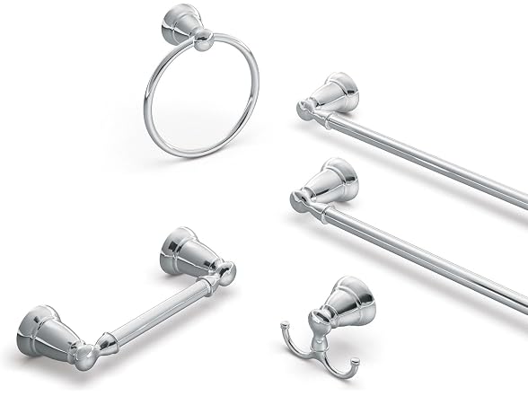 Moen Y2624CH Banbury 24-In Towel Bar, Chrome