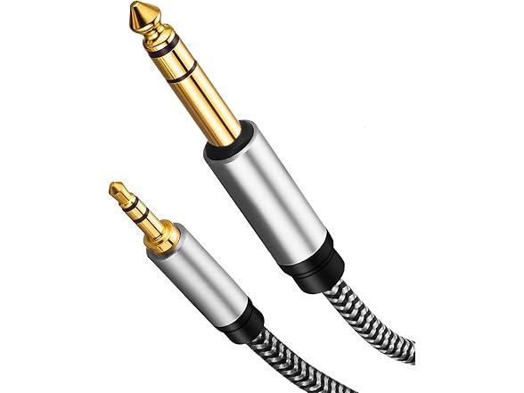 MORELECS 1/8 to 1/4 Stereo Cable