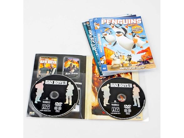 Djois 3L Fr 10280 50 x Double DVD Cases Clear