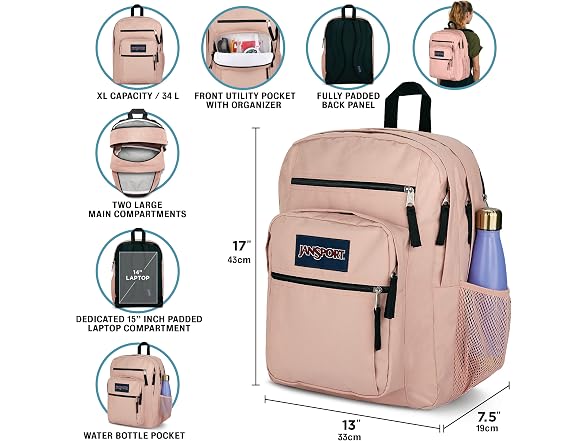 JanSport Laptop Backpack Navy