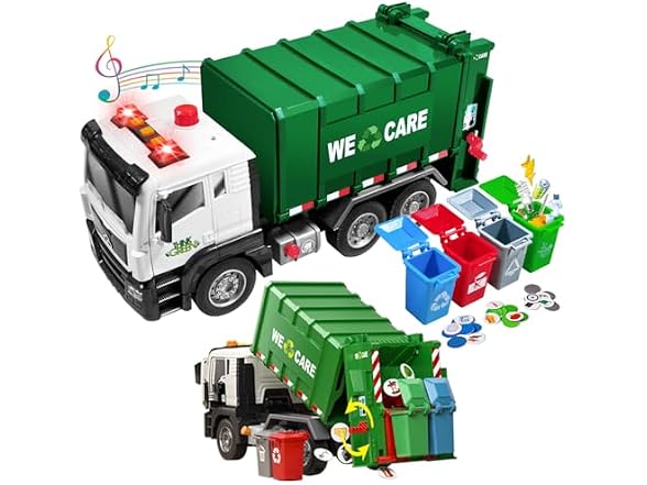 AXWATDEI Garbage Truck Toy