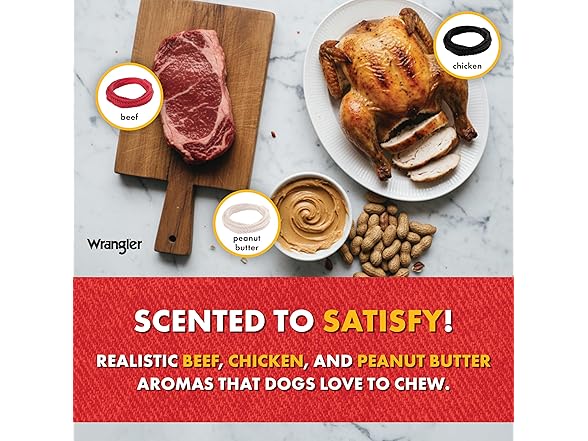 Wrangler Foam Coiled Rope Dog Chew Toy