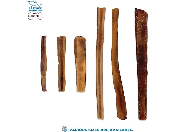 Best Pet Supplies GigaBite Bully Sticks for Dogs All