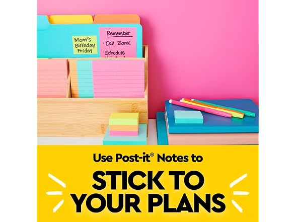 Post-it Notes 18 Pads 3x3 Sunburst