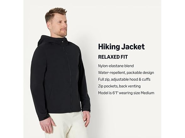 Amazon Essentials Men's Lightweight Hiking Jacket