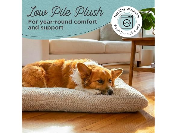 Best Friends by Sheri Comfy Crate Dog Bed Washable, Oyster