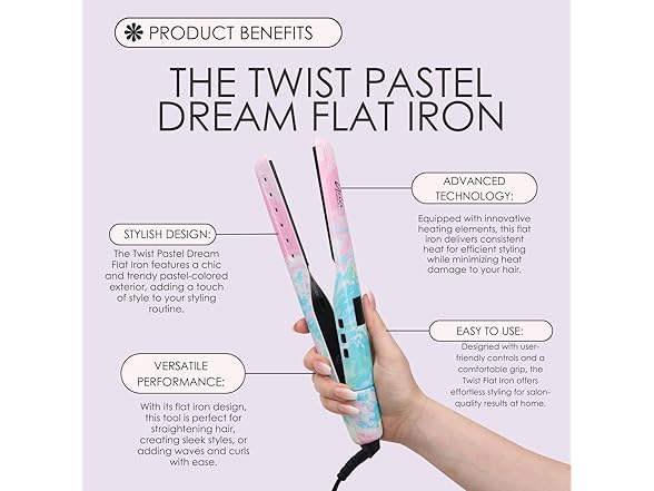 Aria Beauty The Twist Flat Iron