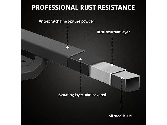 Running Boards Fit 2005-2023 Tacoma Double Cab