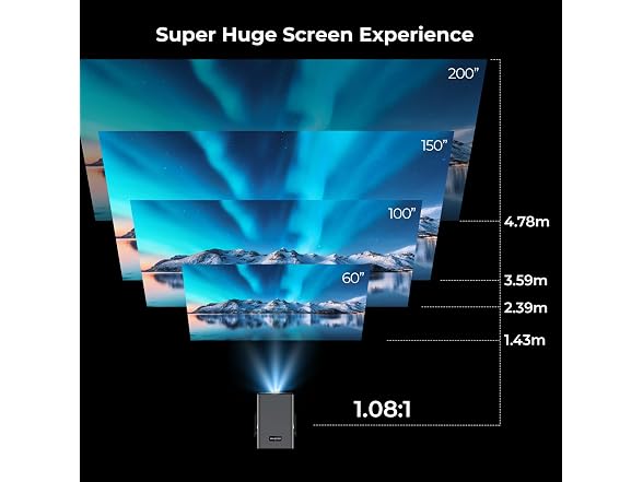 Android 14 Smart Video Projector