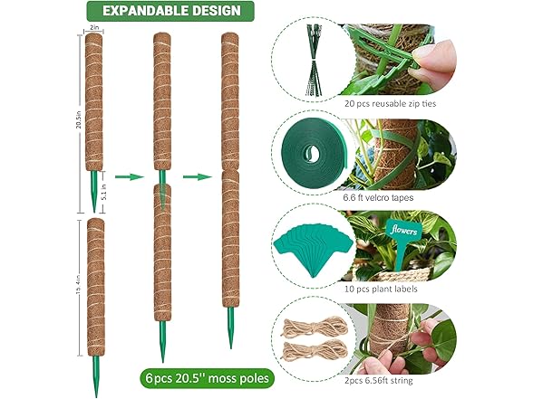 AVELOTUUG Moss Pole for Plants