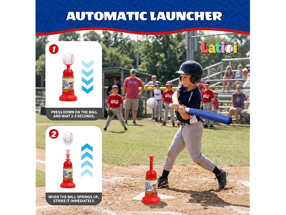 Latioi W1467 3-in-1 T Ball Set for Kids