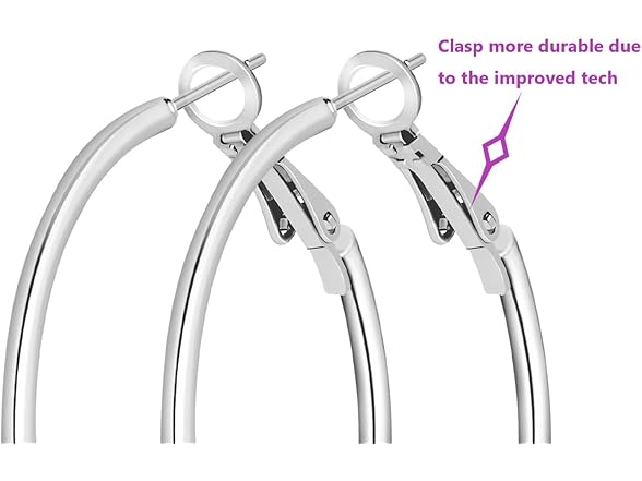 Hoop Earrings 3 Pairs Sterling Silver