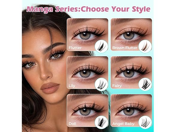 AMZGIRL Manga Lash Clusters Kit