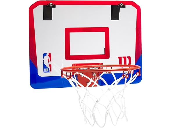 Wilson NBA DRV Mini Hoop - Clear/Red/Blue
