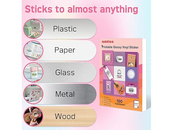 Hartwii Premium Printable Glossy Vinyl