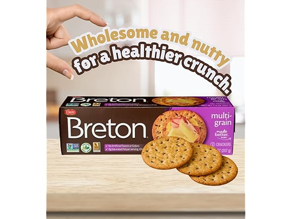 6 Item Set- Breton Crackers & Floss Picks