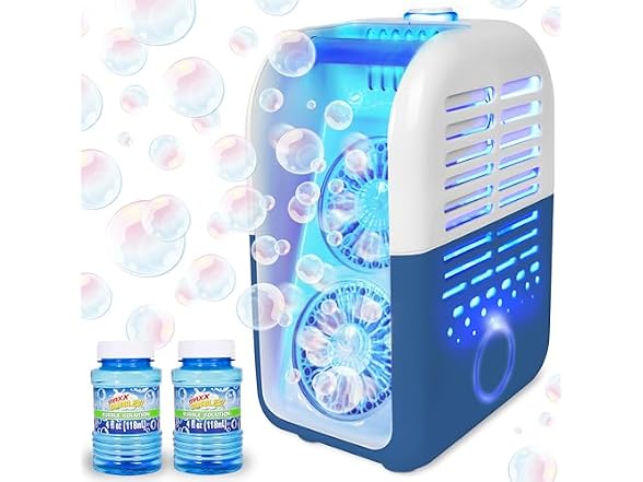 Light Up Portable Bubble Blower Party Machine