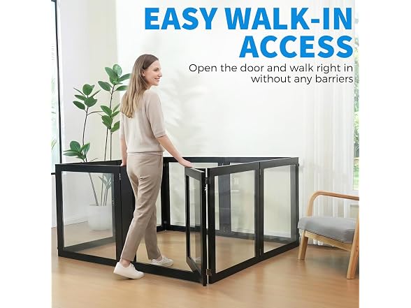 RYpetmia Heavy Duty Clear Acrylic Dog Playpen for - Gallery 7