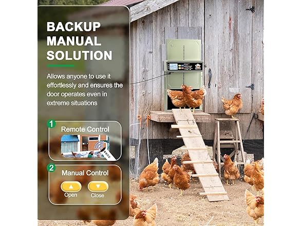 Chicken Coop Door Solar Powered