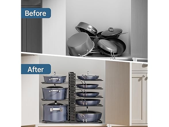 ORDORA 8-Tier Pots & Pans Organizer