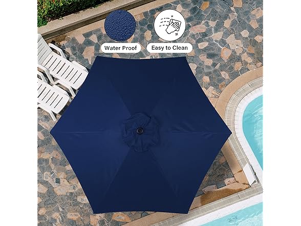 Simple Deluxe 7.5ft Patio Umbrella Outdoor
