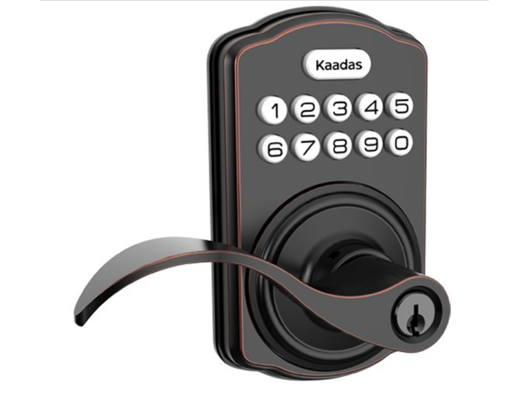 Kaadas KS04 Deadbolt Lock with Keypad Lever Oil Rubbed B