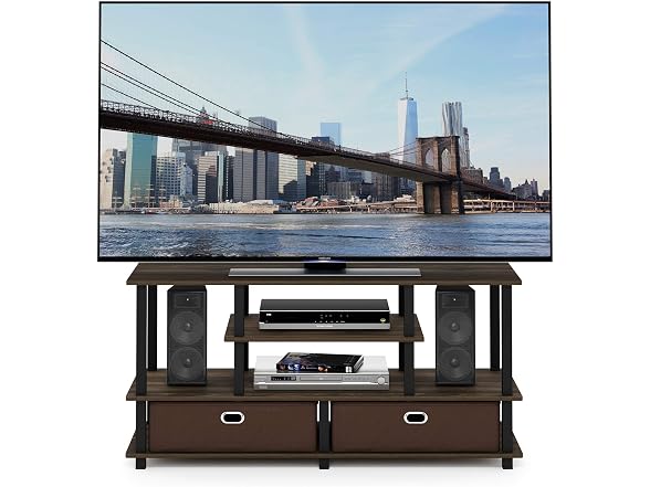 Furinno JAYA TV Stand up to 50 Walnut