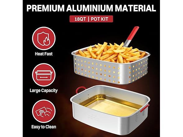 18QT+Single Basket+Tong