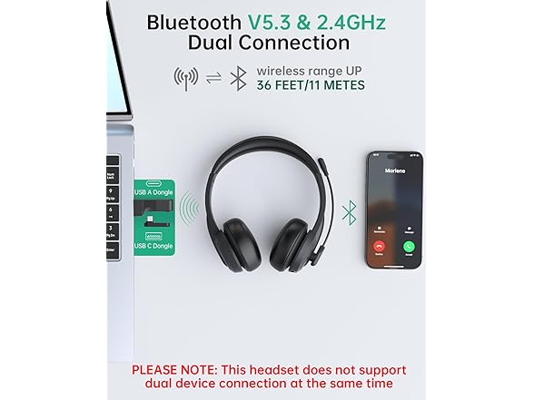 Masajoy Bluetooth V5.3 Headphones