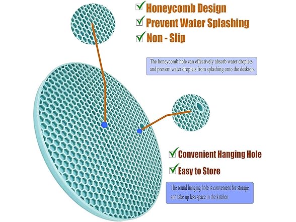 Emoly Silicone 5 Piece Pot Holder