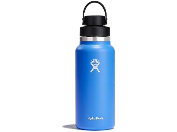 Hydro Flask Bottle Wide Mouth, 32 oz, Cascade Blue