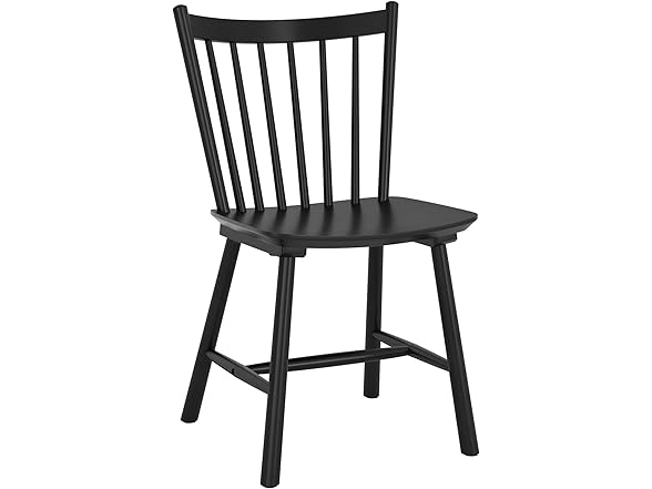 Set of 4 Black Dining Chairs