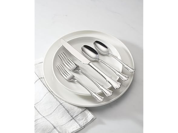 Oneida James Street Mirror 45-Piece Flatware Set, Service For 8