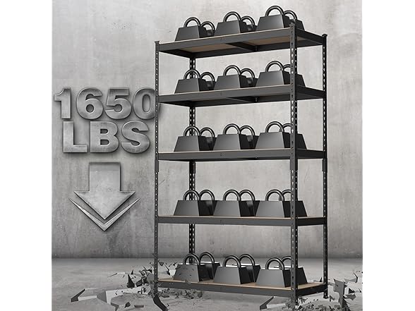 WORKPRO 5-Tier Steel Shelf 35x17x72