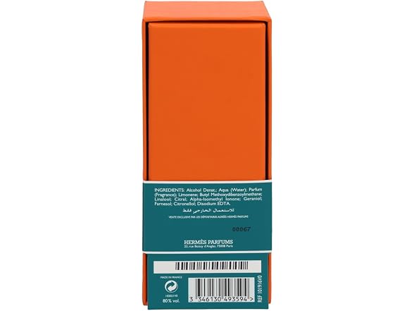Hermes Eau D Orange Verte Cologne 3.3 oz