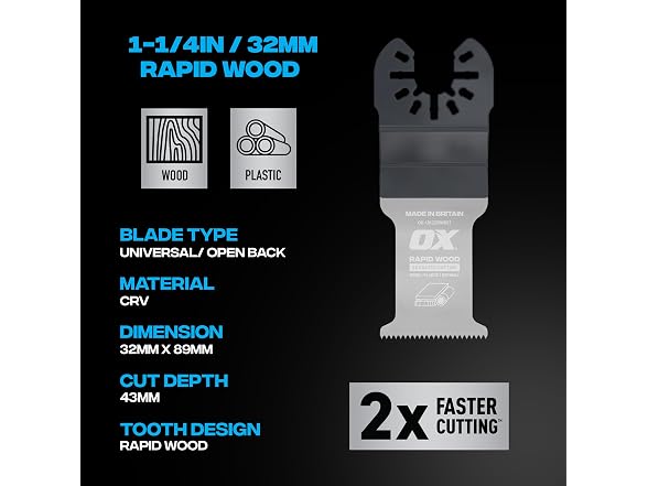 OX OX-P184402 OX Premium Oscillating Tool Blades 3 Pack - Gallery 8