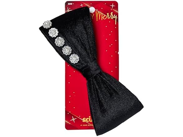 Scunci by Conair Velvet Bow Barrette