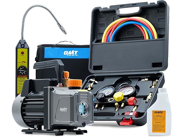 Orion Motor Tech AC Vacuum Pump and Gauge Set