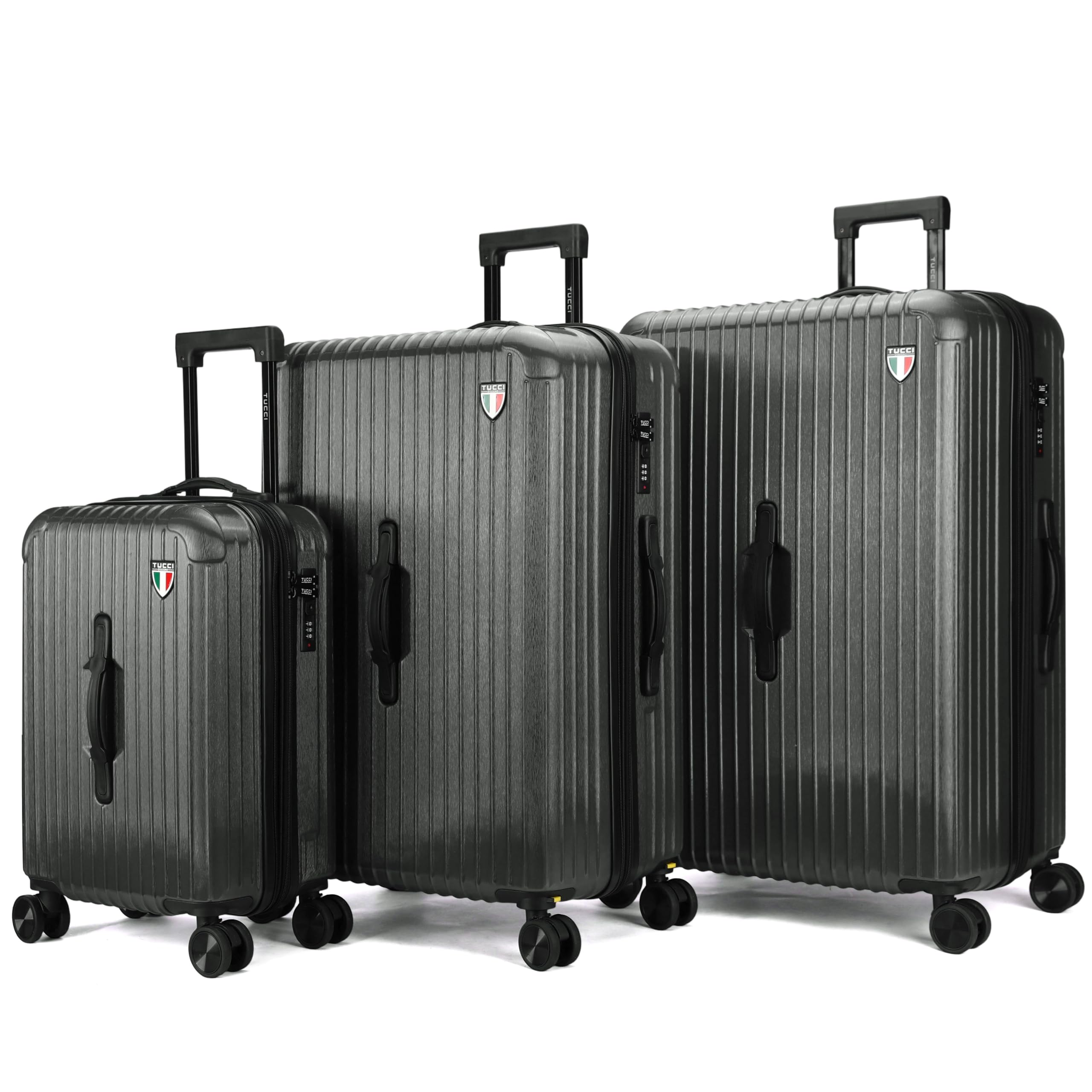Tucci Linea 3-Piece Expandable Hardside Spinner Luggage Set - Gallery 6