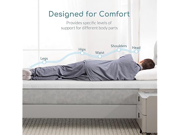 Airdown Mattress Topper King 3" Memory Foam