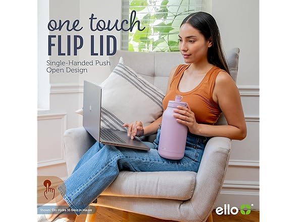 Ello Hydra 64oz Water Jug, Halogen Blue