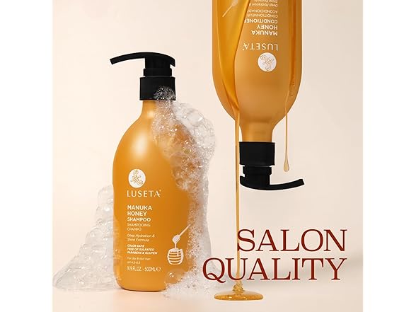 L LUSETA Manuka Honey Shampoo & Conditioner